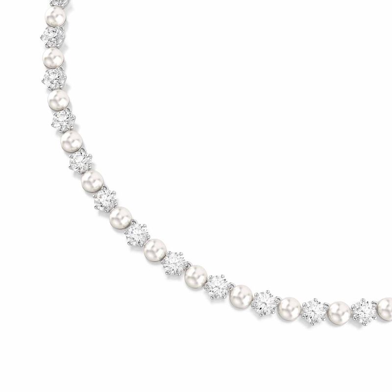 Swarovski Matrix Tennis Necklace image number 1